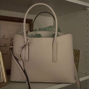 Kate Spade Structured Satchel Margot with removable strap 
New w Tag- parchment